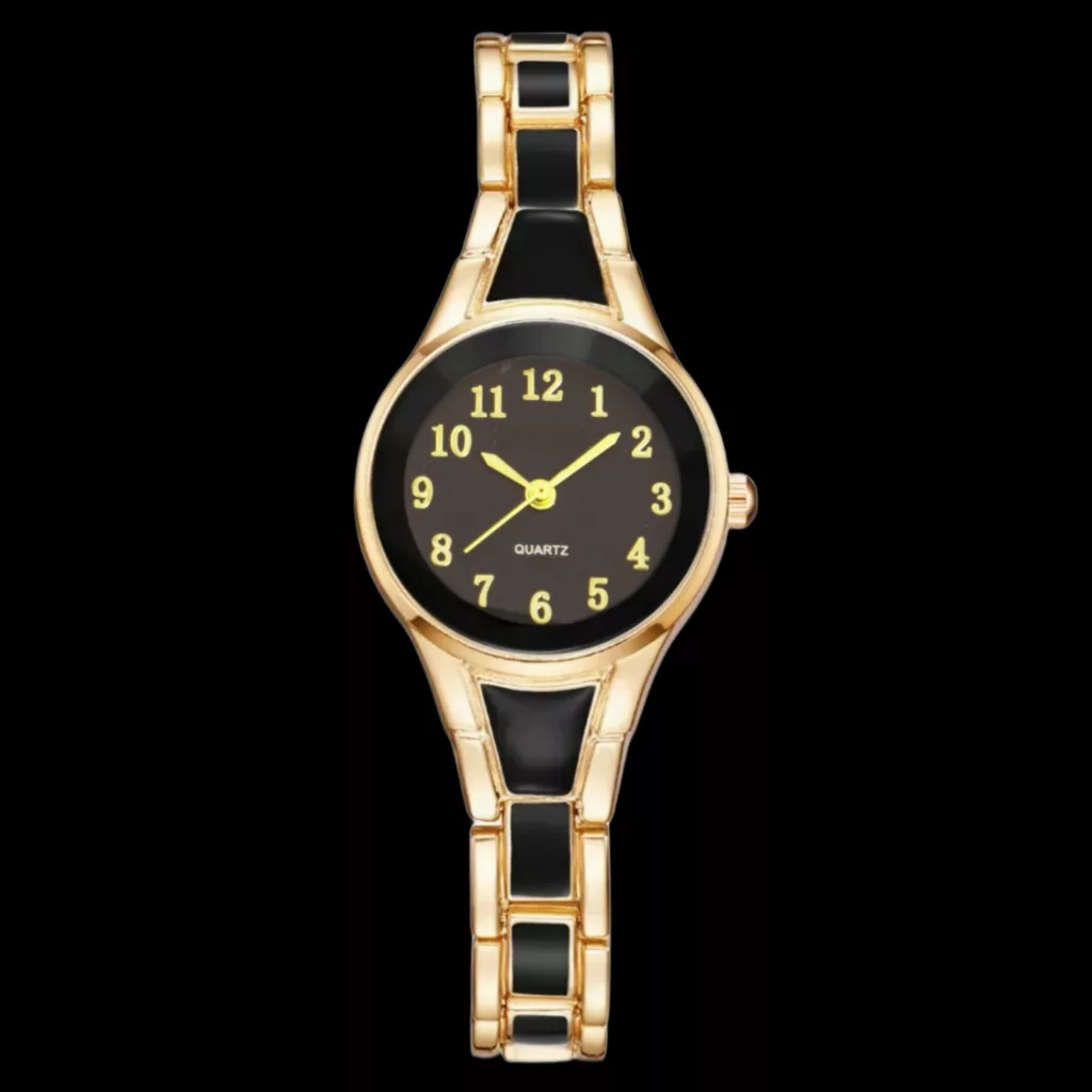 ساعت مچی عقربه ای زنانه مدل بند فلزی طرح سرامیکی کد 3