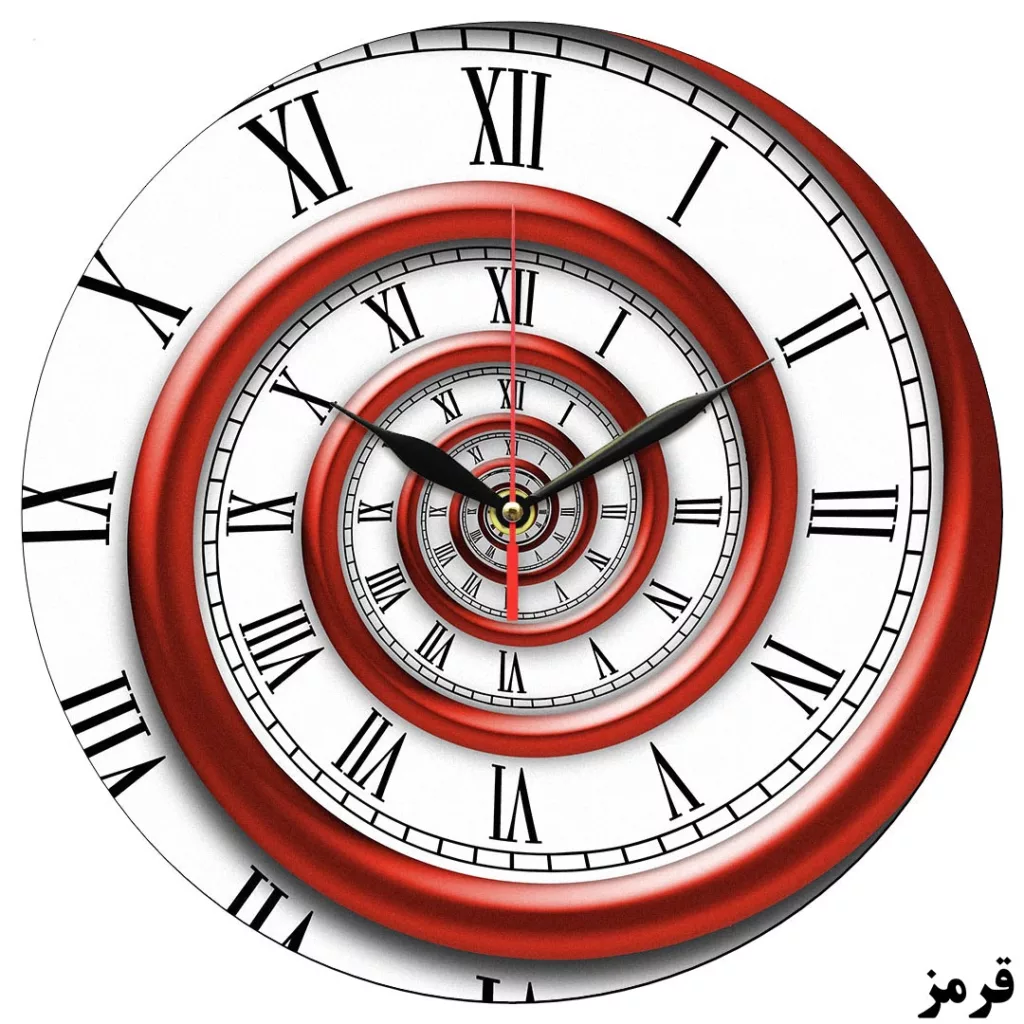 ساعت دیواری طرح مارپیچ بی نهایت کد 1239