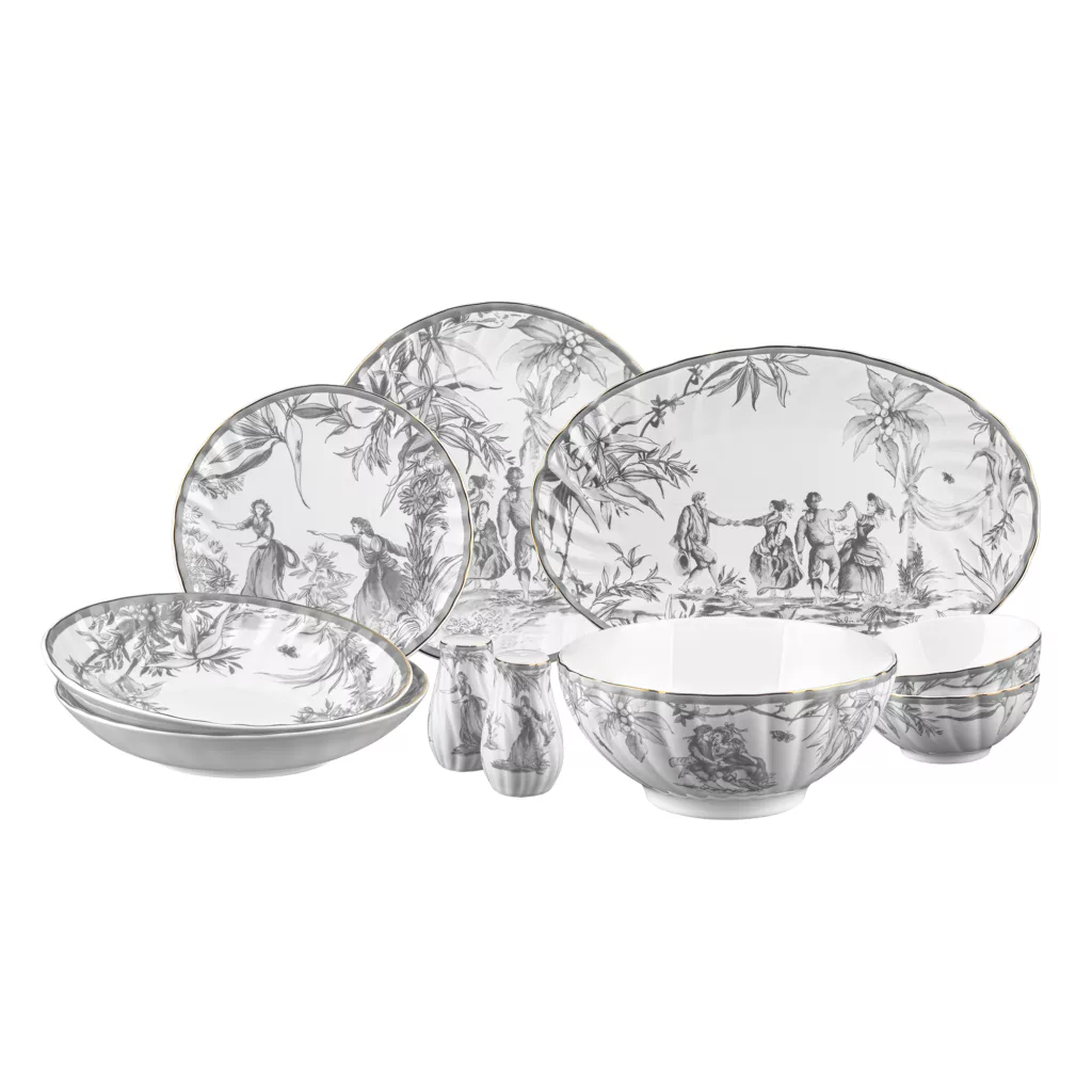 سرویس غذا خوری 28 پارچه 6 نفره گلد کیش مدل آدلیا GK646386