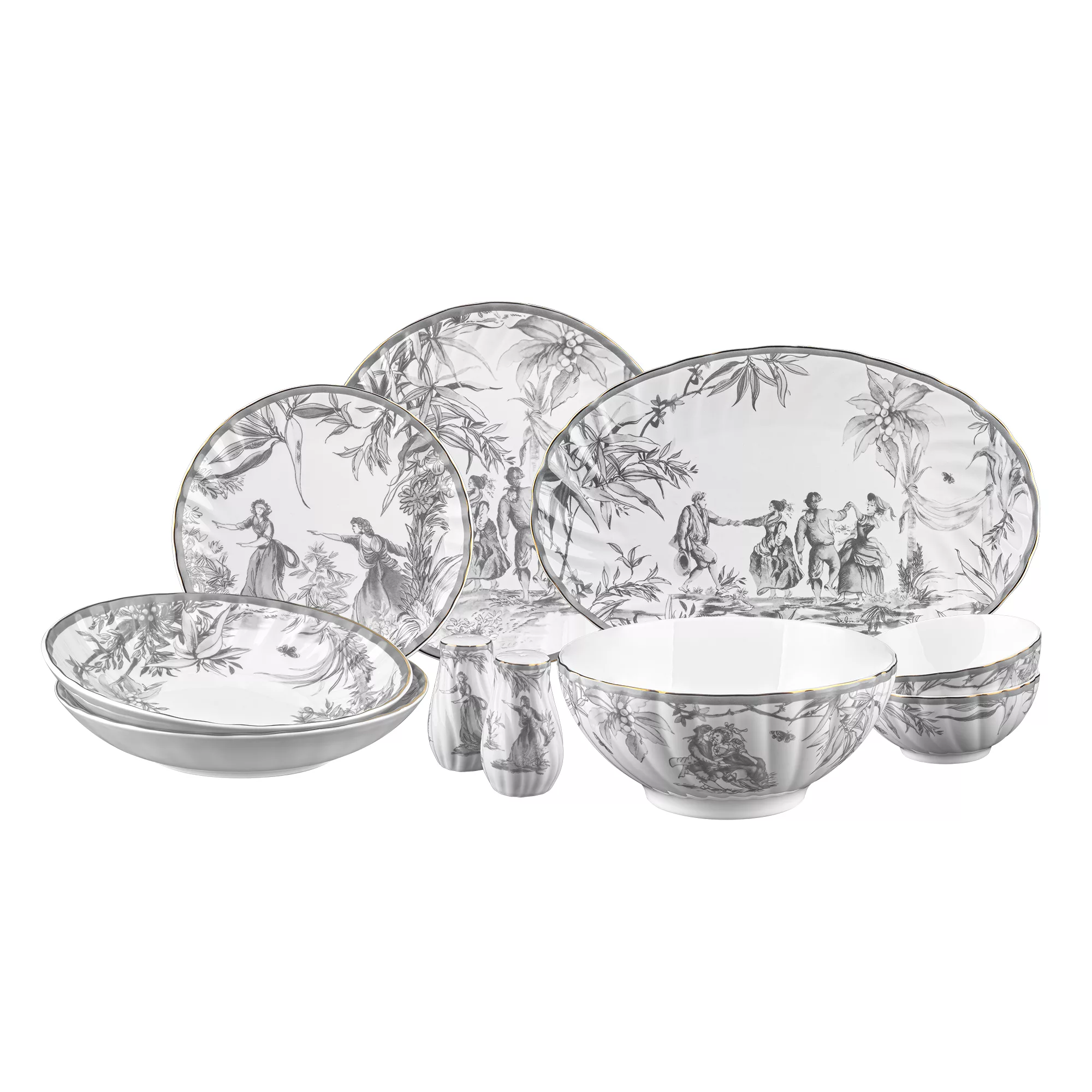 سرویس غذا خوری 28 پارچه 6 نفره گلد کیش مدل آدلیا GK646386