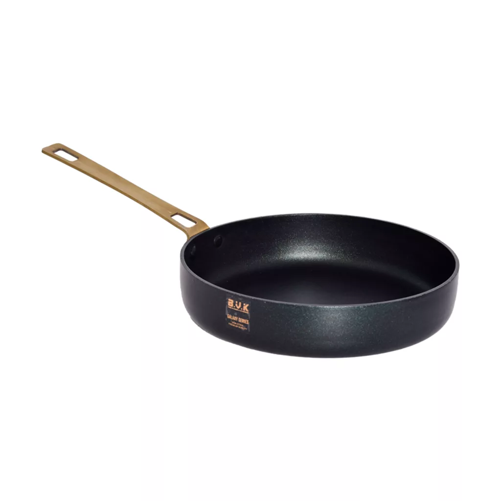 سرویس قابلمه و تابه گرانیتی 11 پارچه بی.وی.کی طرح GOLD کد 714611