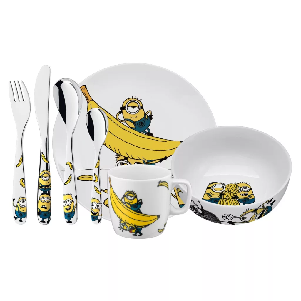 سرویس غذاخوری کودک 7 پارچه یک نفره دبلیو ام اف مدل Minions