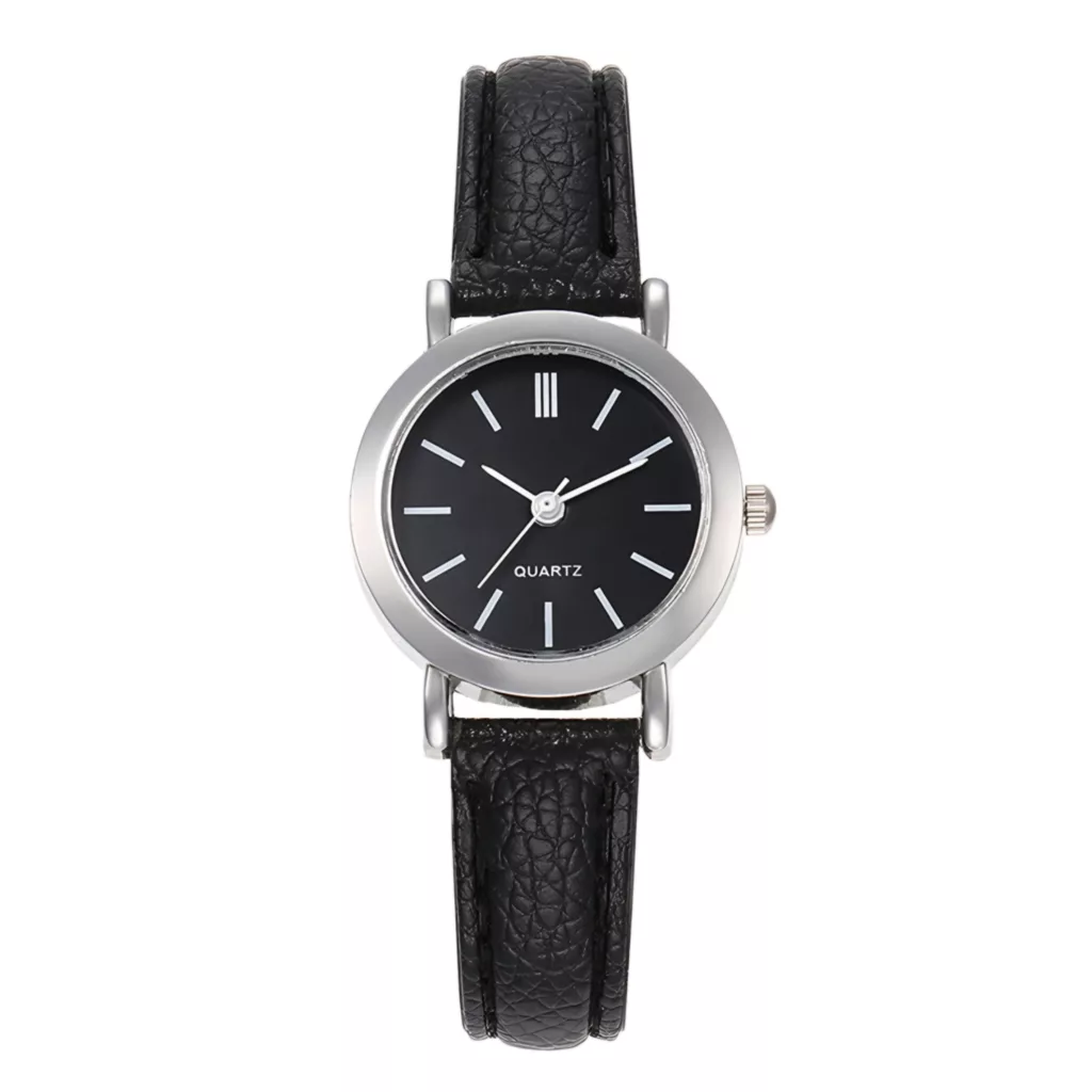 ساعت مچی عقربه ای زنانه مدل کلاسیک بند چرم کد 6