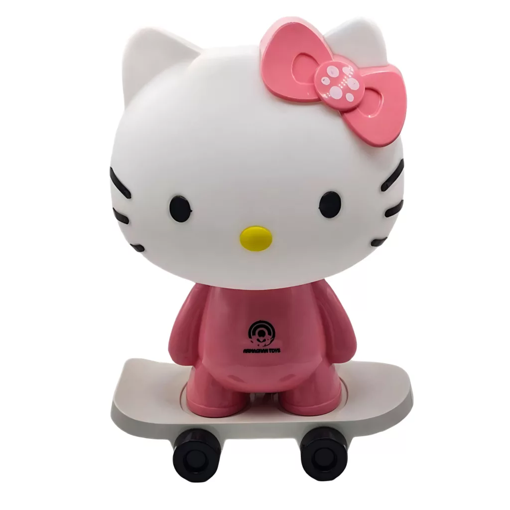 چراغ خواب اتاق کودک ناب سل مدل هلو کیتی اسکیت سوار