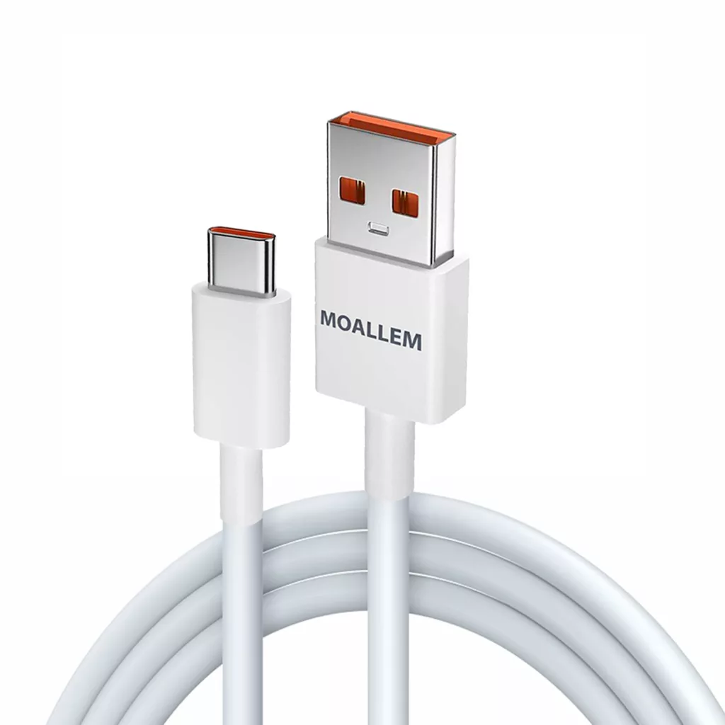 کابل تبدیل USB به USB-C معلم مدل 67W به طول ۱ متر