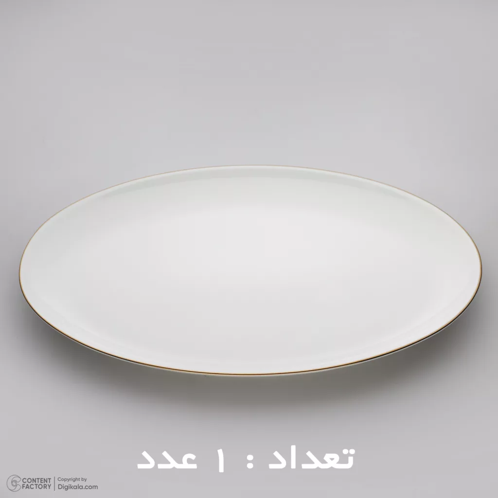 سرویس غذا خوری 30 پارچه شرکت صنایع چینی تقدیس مدل خط طلا کلاسیک