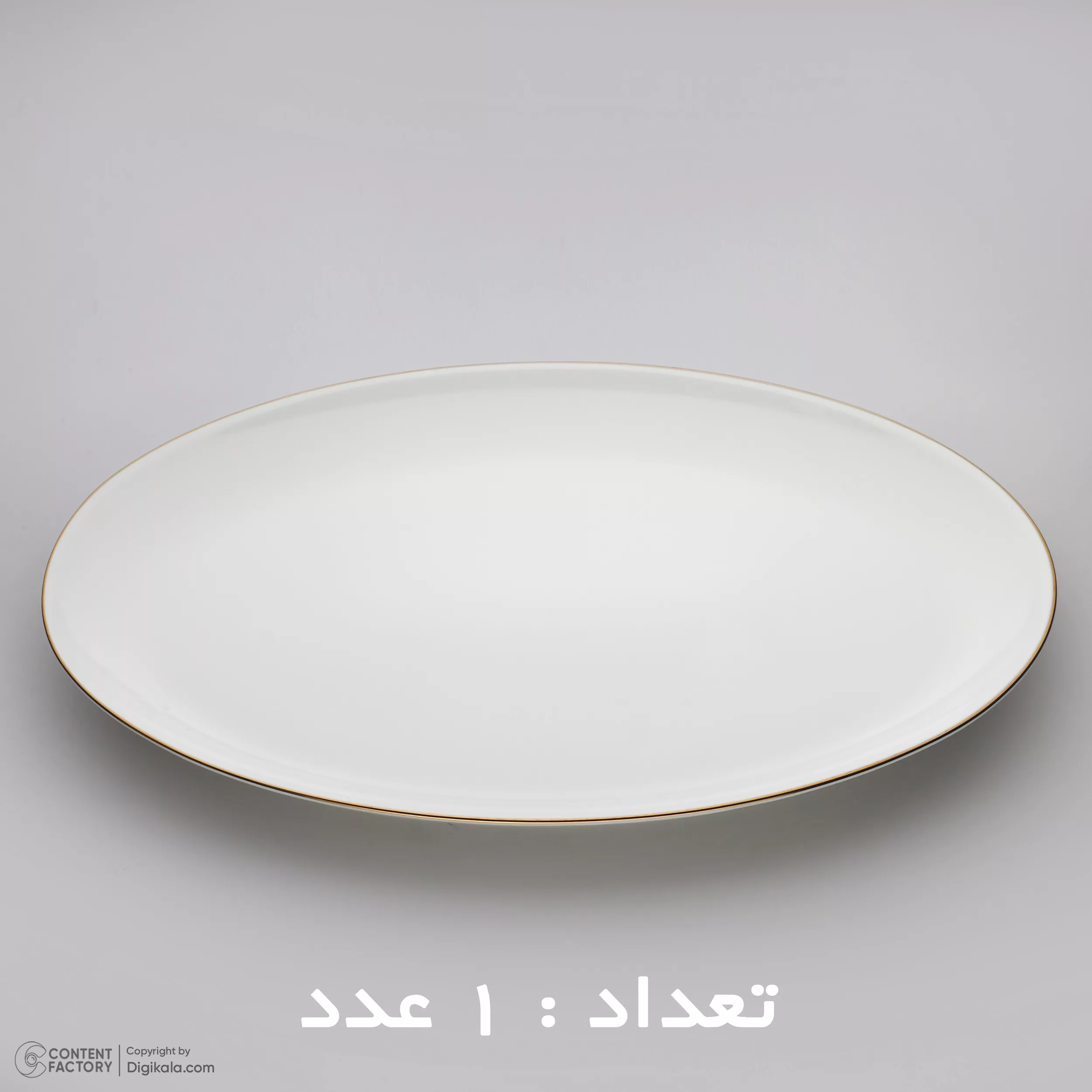 سرویس غذا خوری 30 پارچه شرکت صنایع چینی تقدیس مدل خط طلا کلاسیک