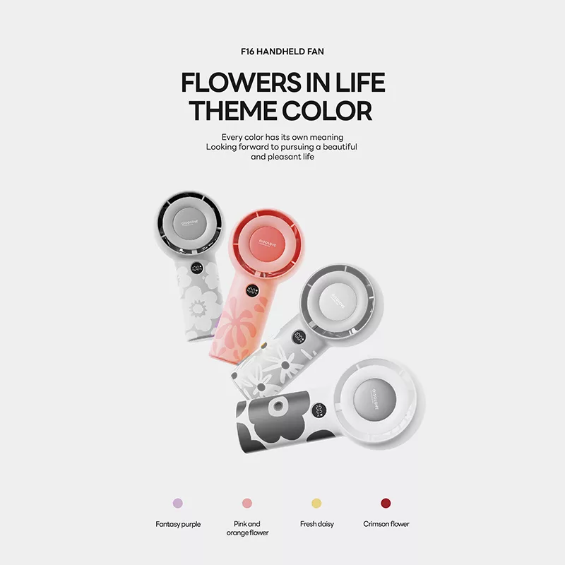 پنکه دستی ای آی سو لاو مدل F16 Pink Flower