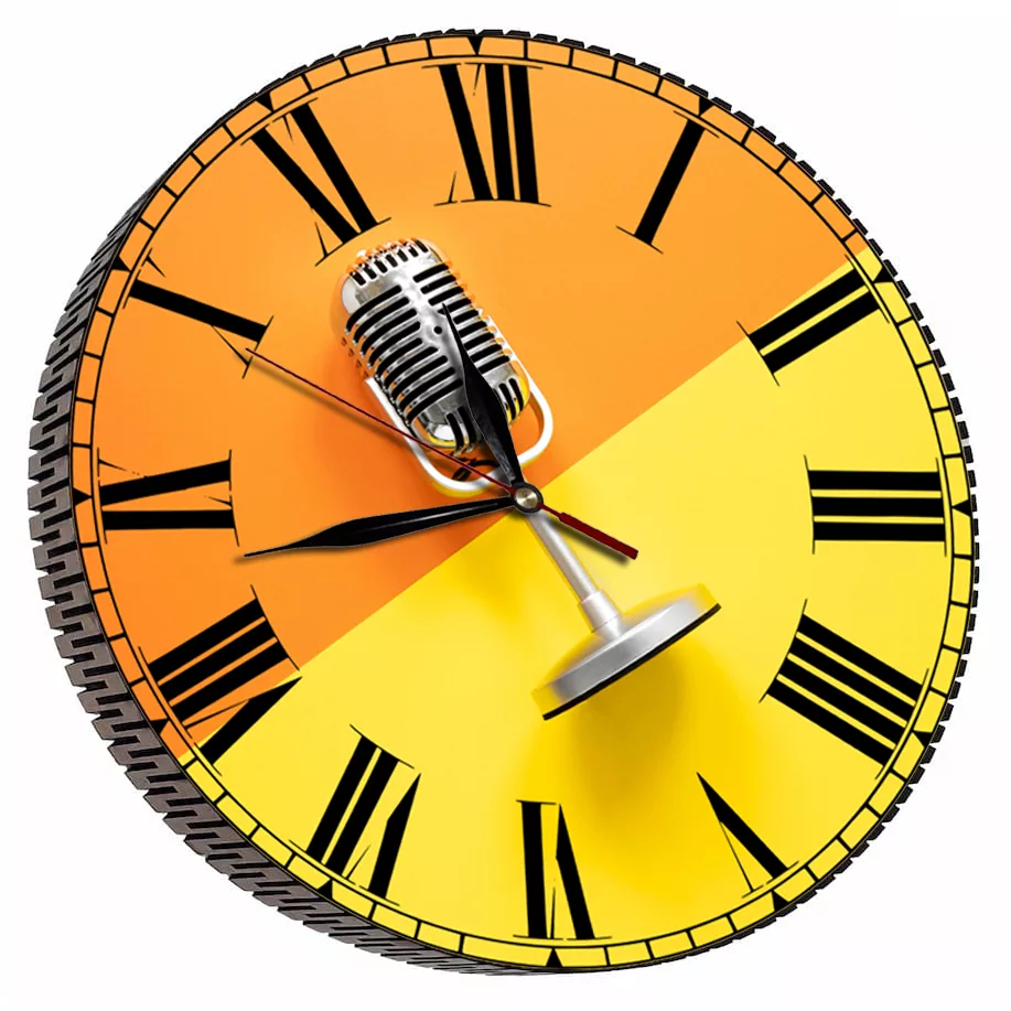 ساعت دیواری مدل میکروفون