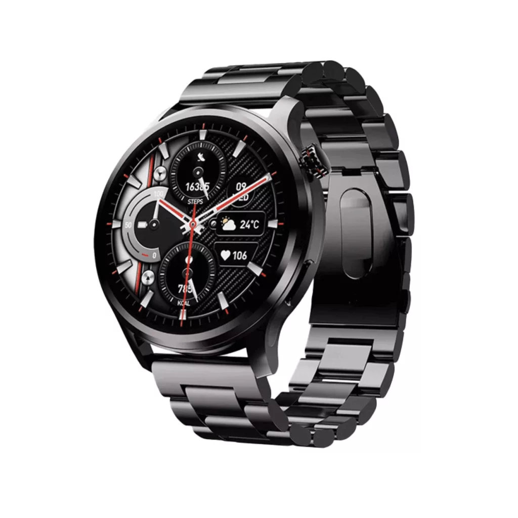 ساعت هوشمند 1.43 اینچی لومینکس مدل SK51 با بند سیلیکونی و فلزی