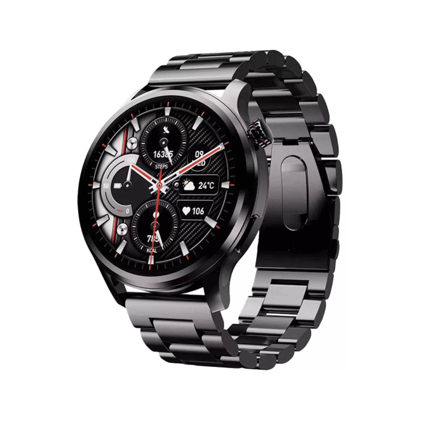 ساعت هوشمند 1.43 اینچی لومینکس مدل SK51 با بند سیلیکونی و فلزی