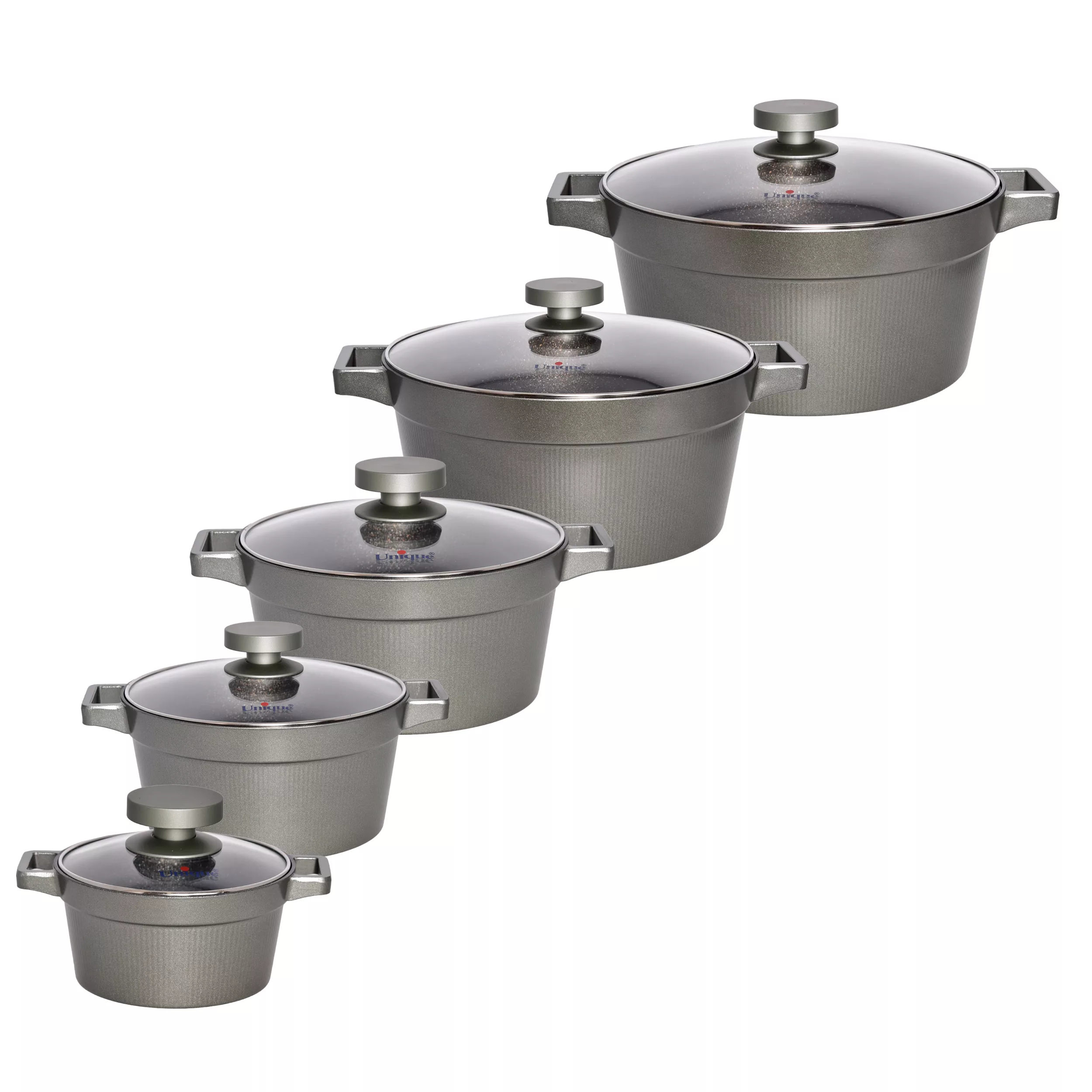 سرویس قابلمه و تابه گرانیتی 15 پارچه یونیک مدل 8529