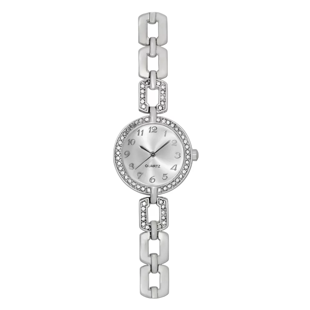 ساعت مچی عقربه‌ای کوارتز زنانه مدل لوکس بند دستبندی کد ۱.۳