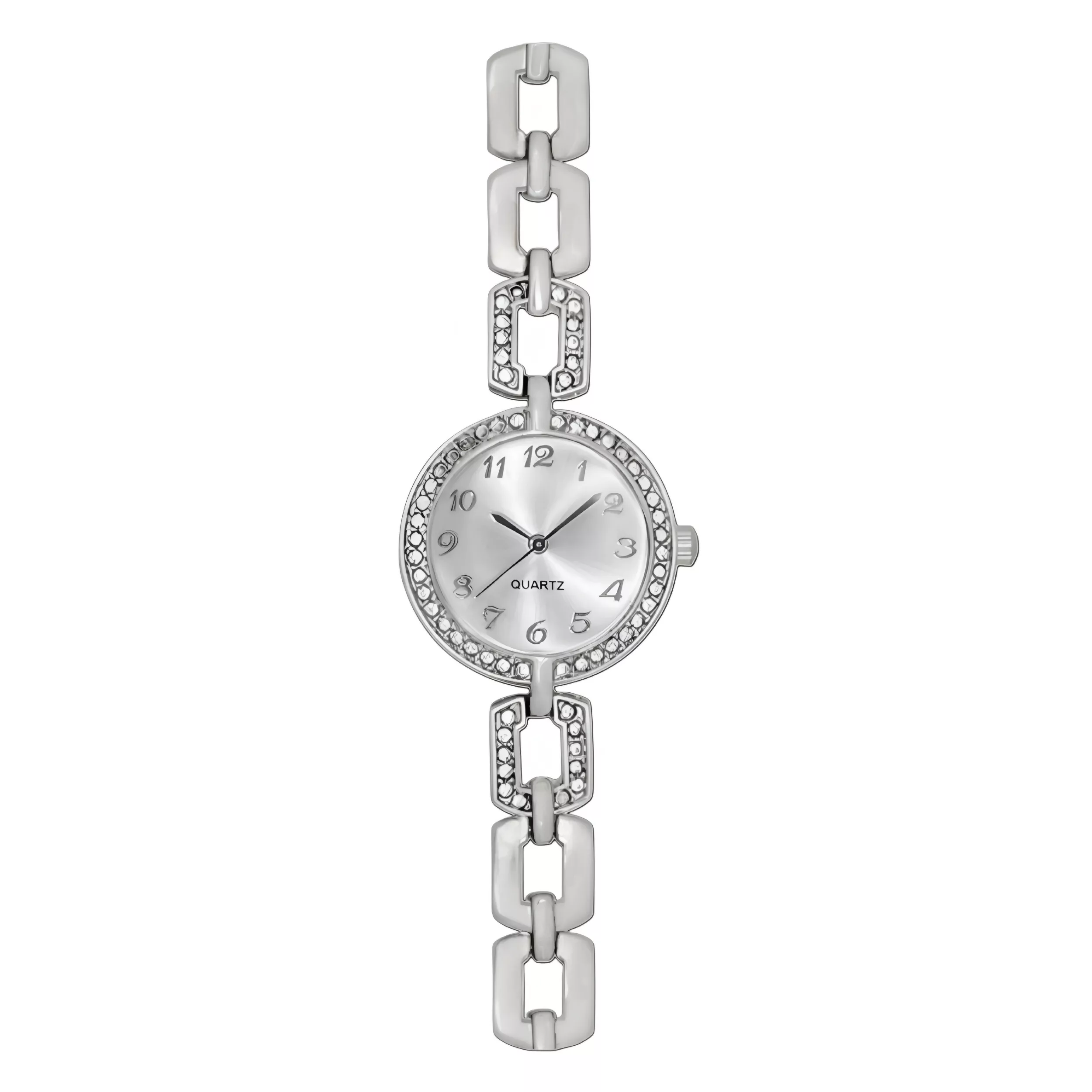 ساعت مچی عقربه‌ای کوارتز زنانه مدل لوکس بند دستبندی کد ۱.۳