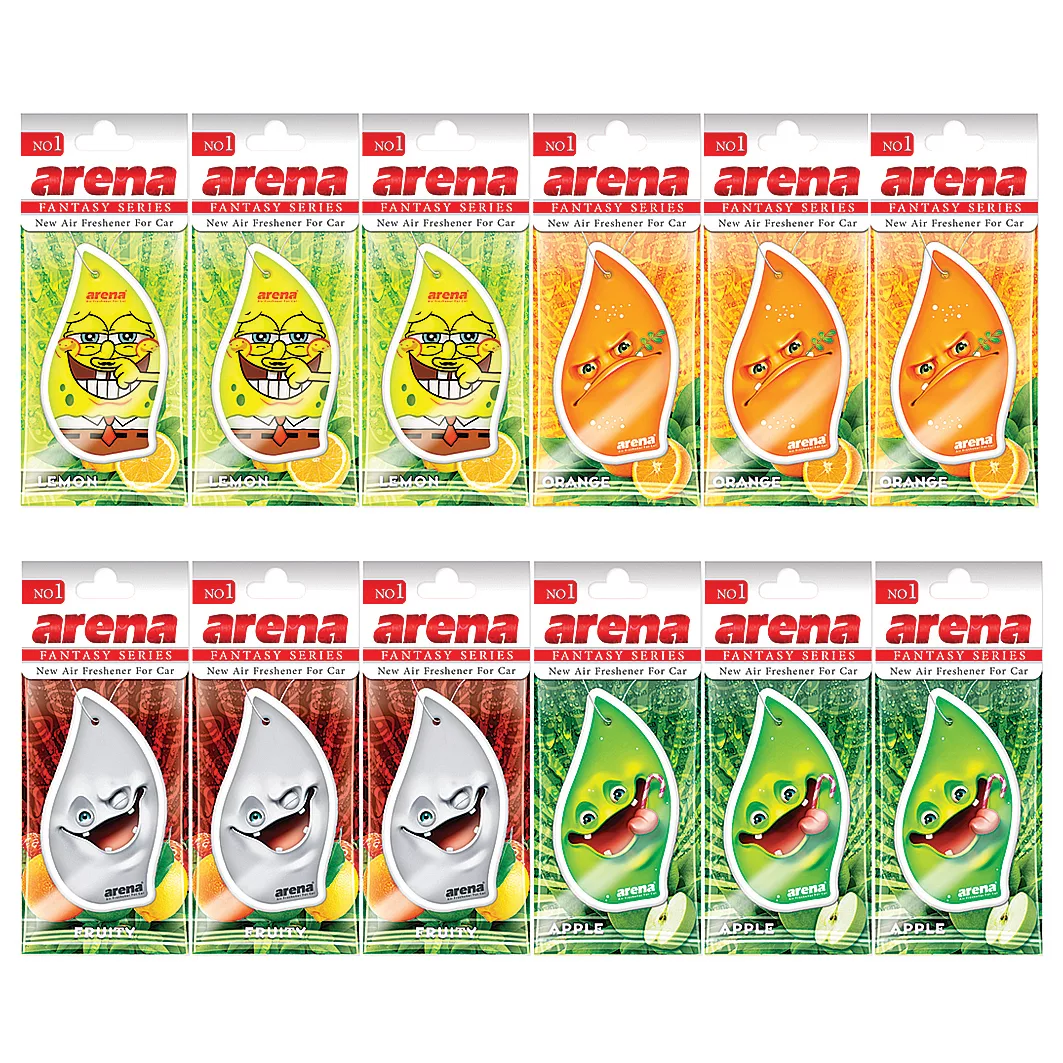 خوشبوکننده خودرو آرنا مدل کارتی مجموعه 12عددی