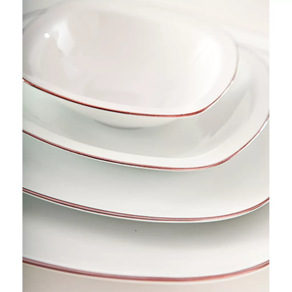 سرویس غذاخوری 27 پارچه چینی زرین ایران مدل کواترو زرین درجه یک