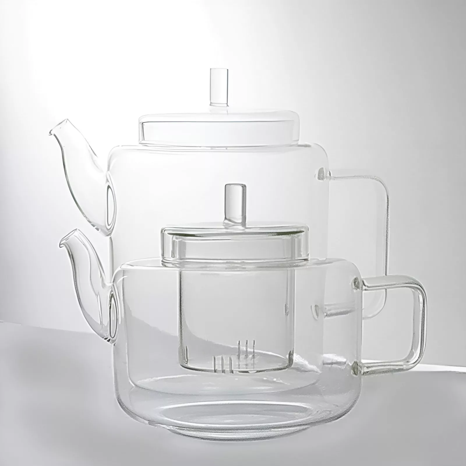 ست کتری و قوری مدل شیشه ای کد prx-2+1.2