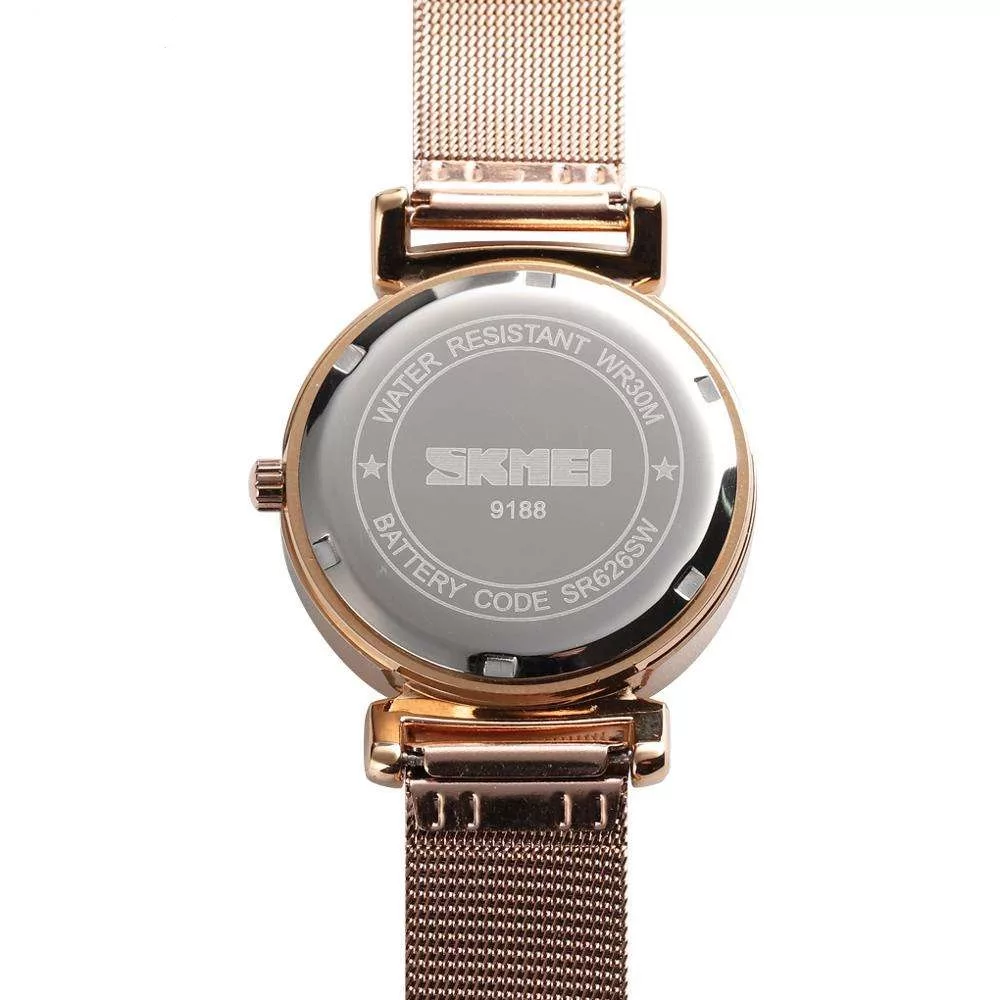 ساعت مچی عقربه ای زنانه اسکمی مدل 9188BR