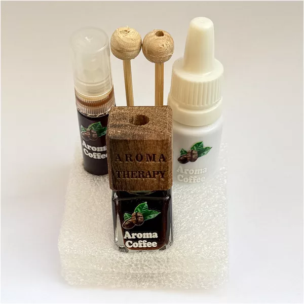 خوشبوکننده خودرو آروماتراپی مدل قهوه کد P3G1 مجموعه ۳ عددی