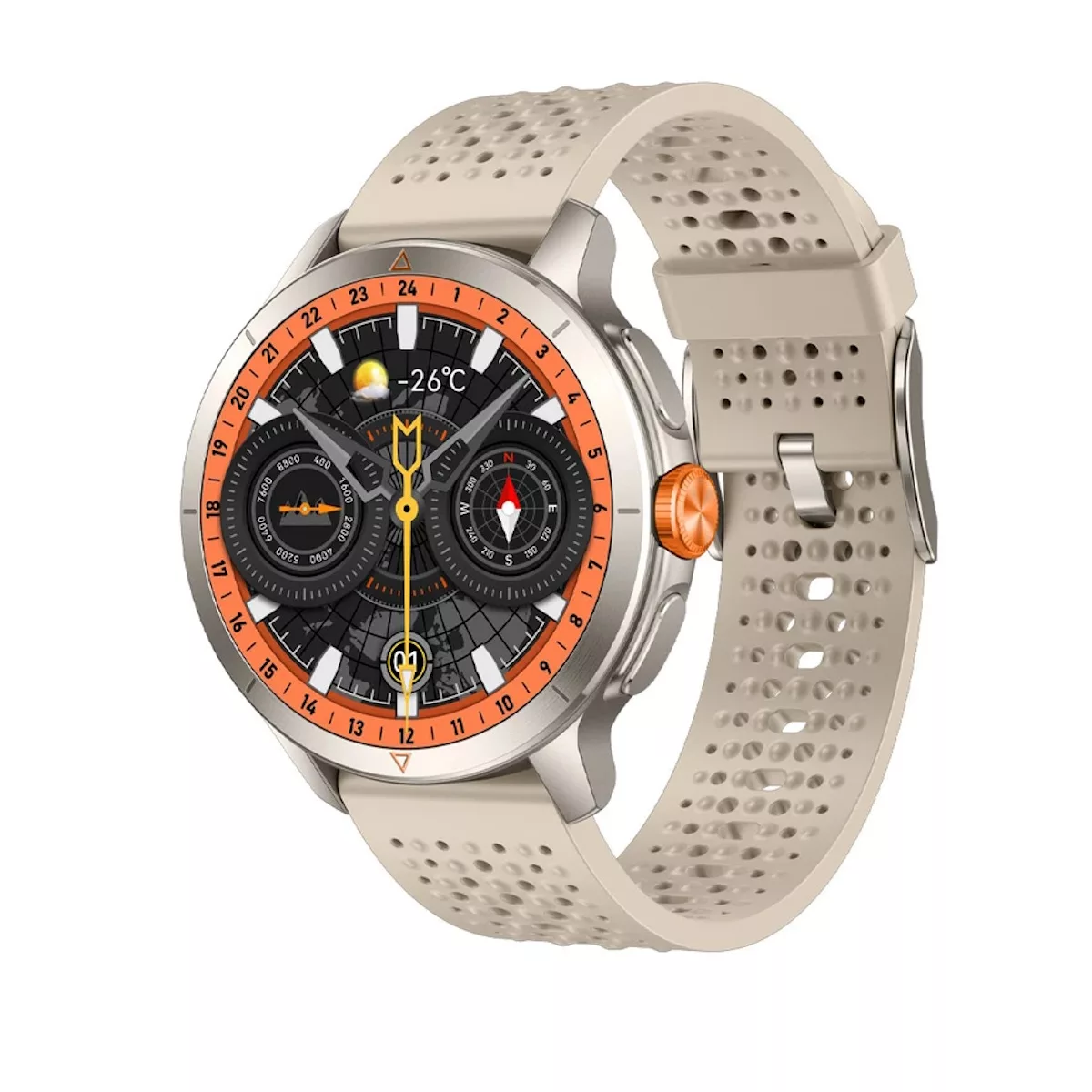 ساعت هوشمند 44 میلی متری گلوریمی مدل SHF SMART GX RACE با بند سیلیکونی