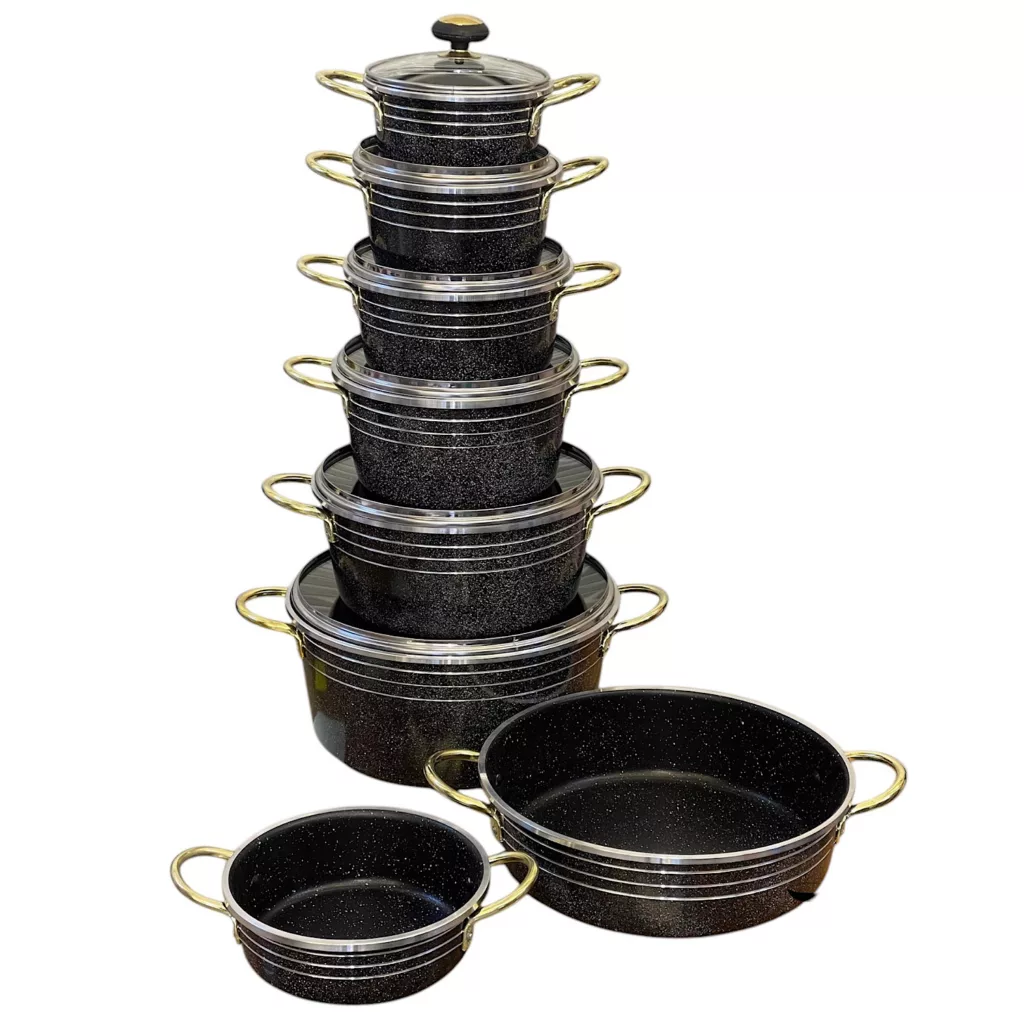 سرویس 14 پارچه قابلمه و تابه مدل 1372