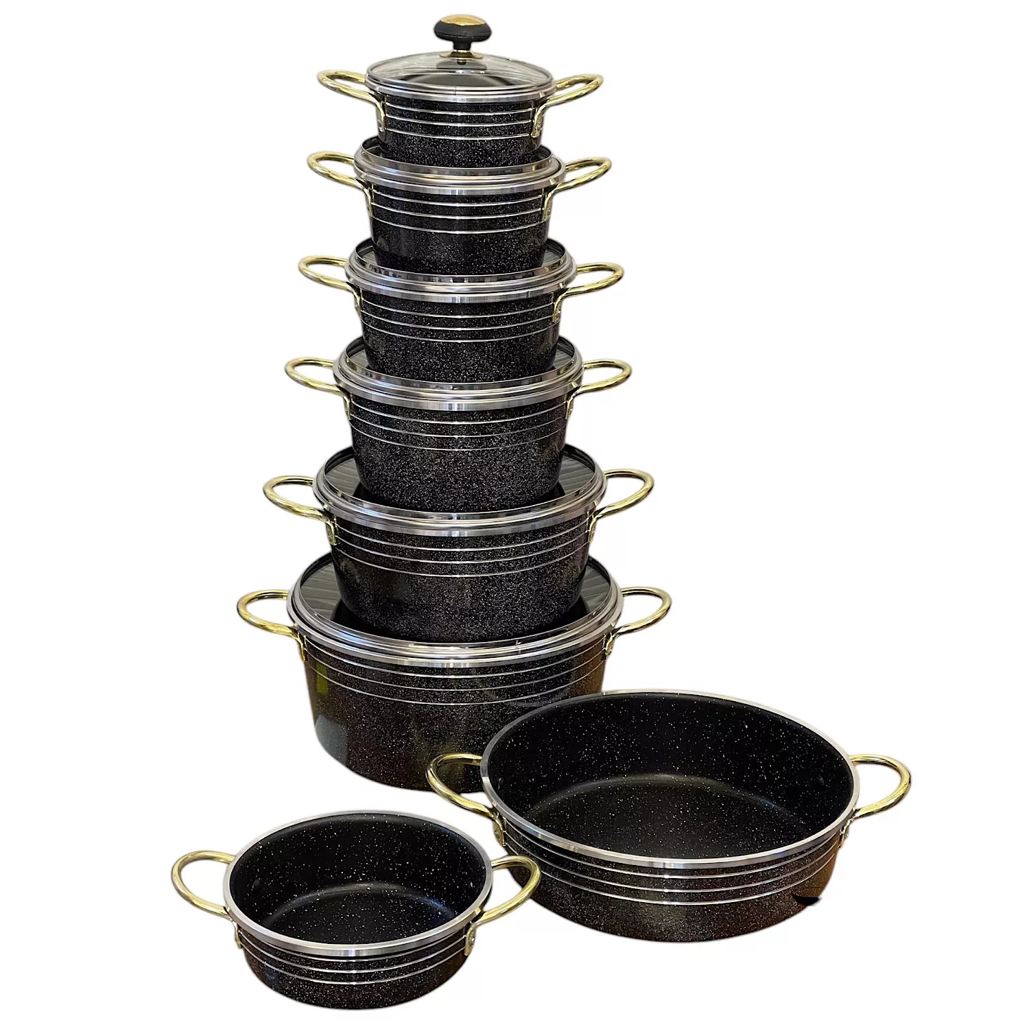 سرویس 14 پارچه قابلمه و تابه مدل 1372