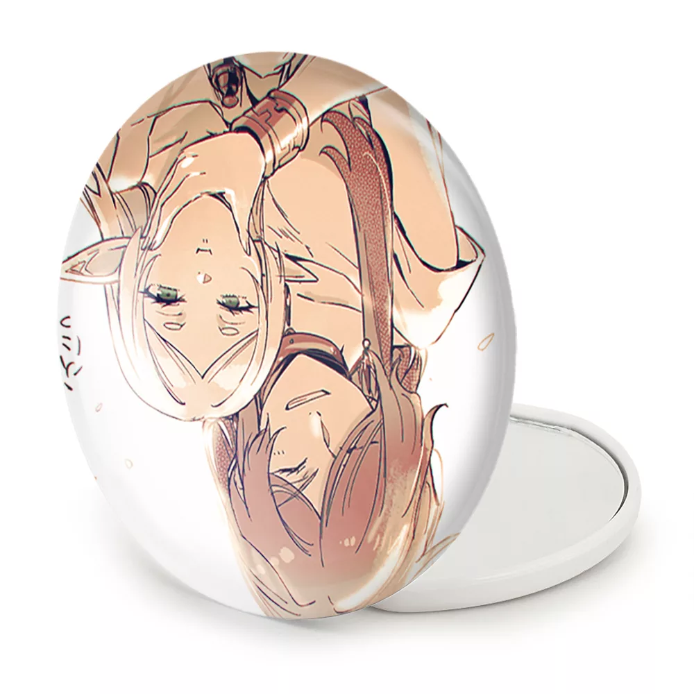 آینه جیبی خندالو طرح فریرن و فلامه انیمه فریرن مدل تاشو کد 33843