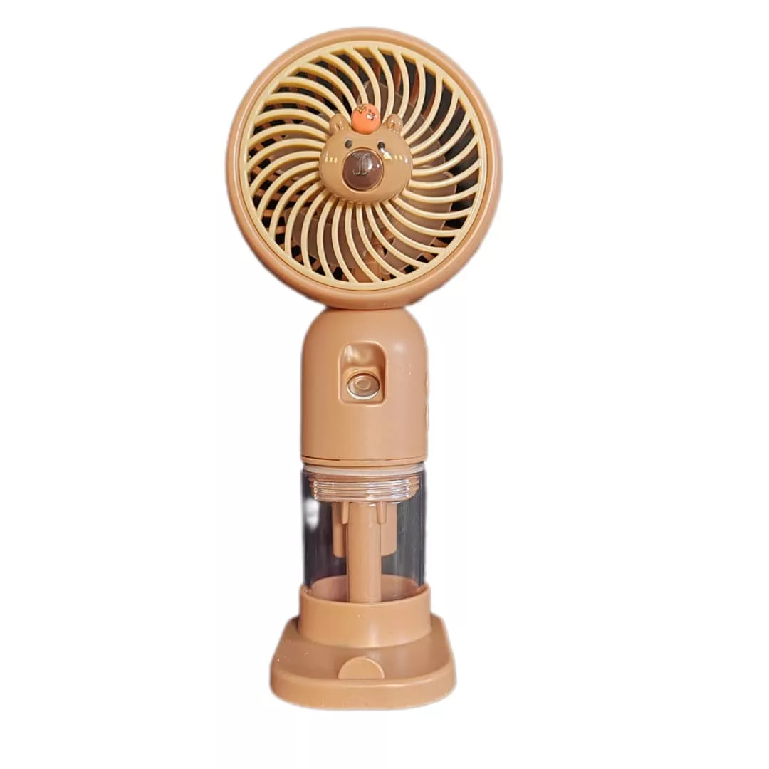 پنکه شارژی مدل مه پاش کد EAPYBARA FAN ظرفیت 500 میلی آمپر ساعت