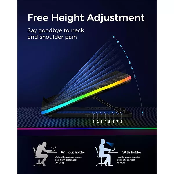 پایه خنک کننده  لپ تاپ مدل RGB-A21