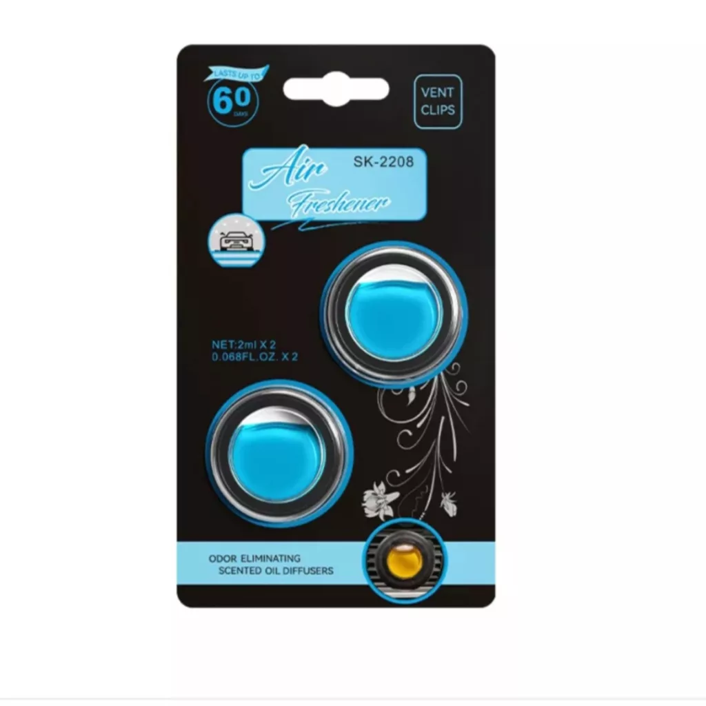 خوشبوکننده خودرو ایر فرش مدل ونت کلیپس دریچه کولری  با رایحه خودروی نو حجم 4 میلی‌لیتر