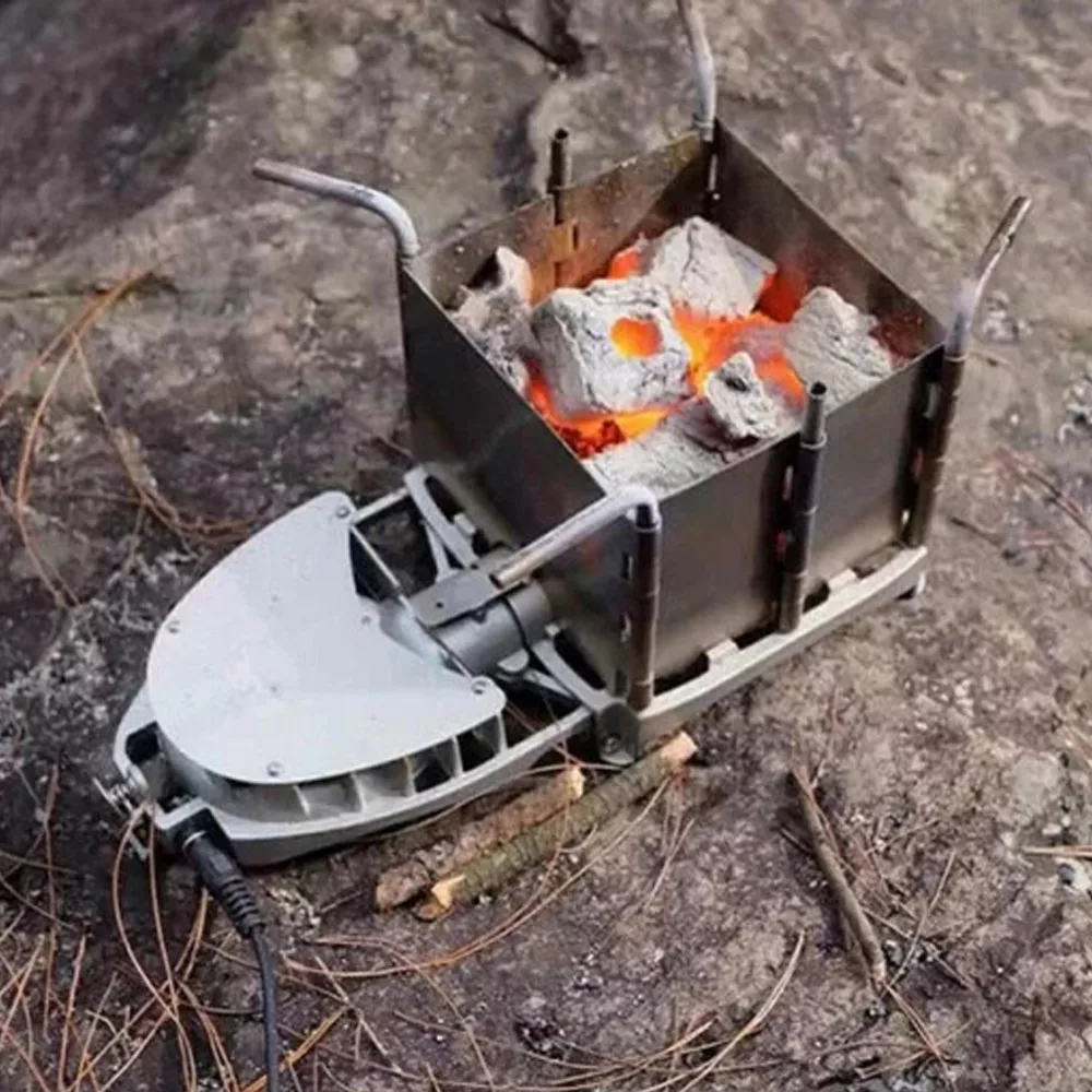 اجاق سفری بی آر اس مدل هیزمی فن دار کد S-116