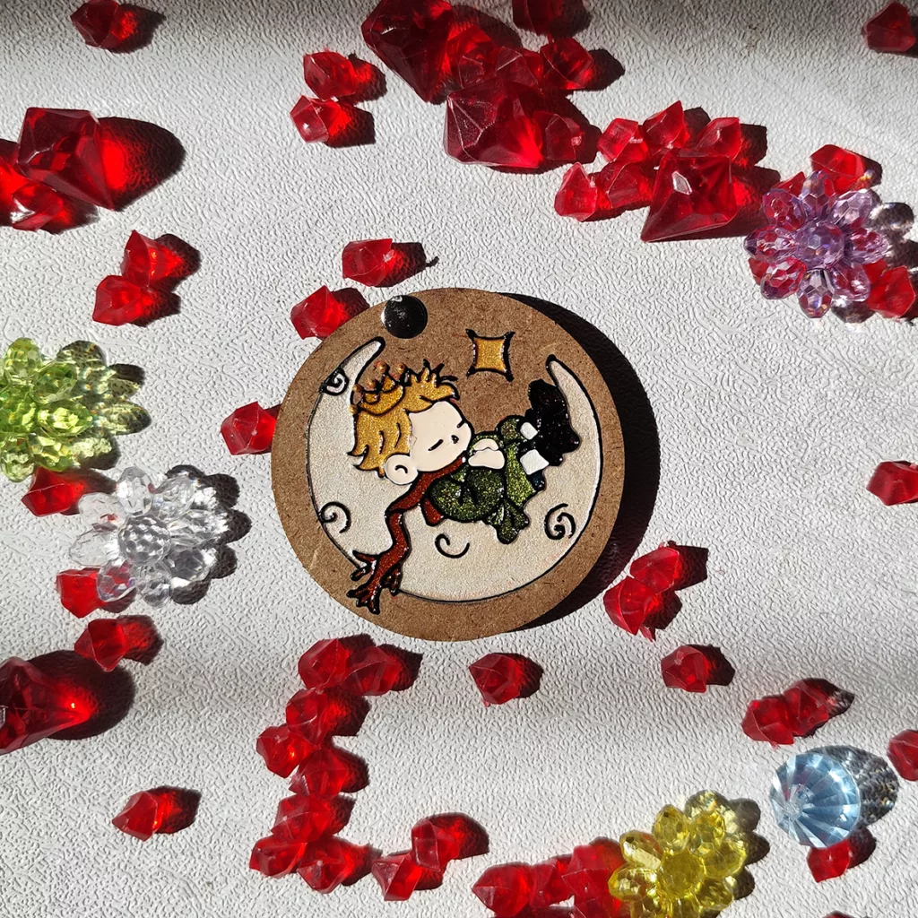 آینه آرایشی جیبی مدل شازده کوچولو