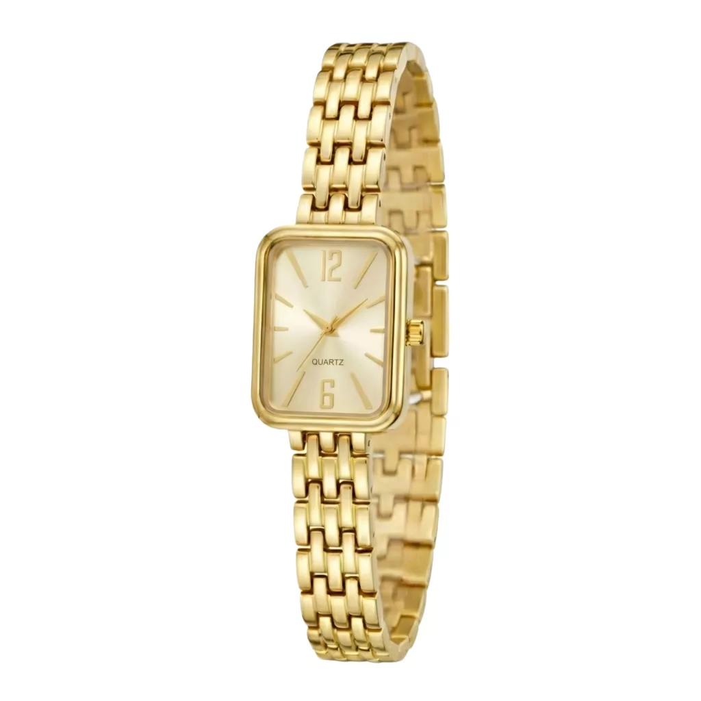 ساعت مچی عقربه‌ای کوارتز زنانه مدل لوکس مینیمال بند دستبندی کد ۴