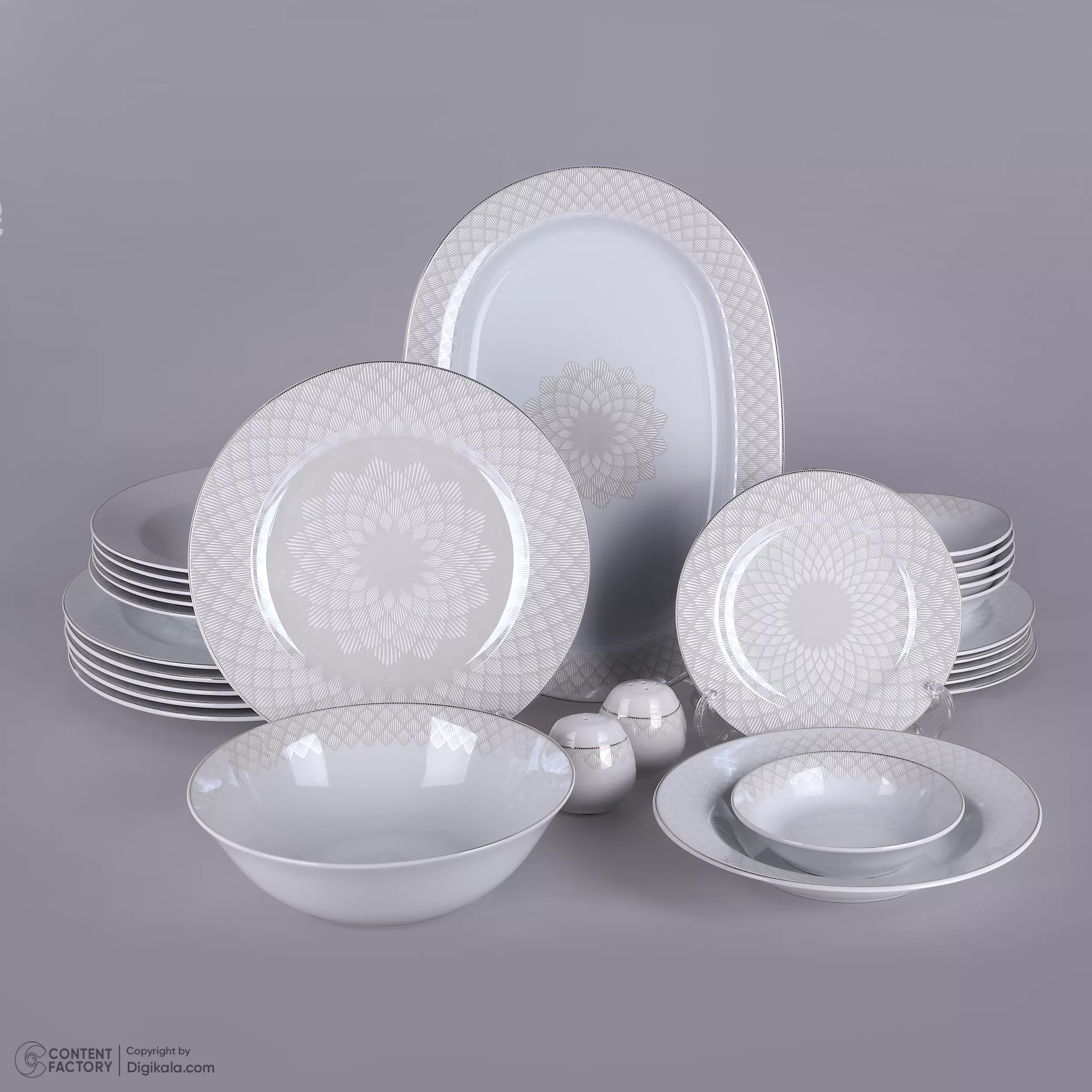 سرویس غذاخوری 28 پارچه 6 نفره مقصود مدل هیشا