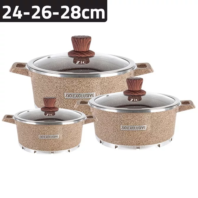 سرویس قابلمه شش پارچه زیو مدل Z-8400-28