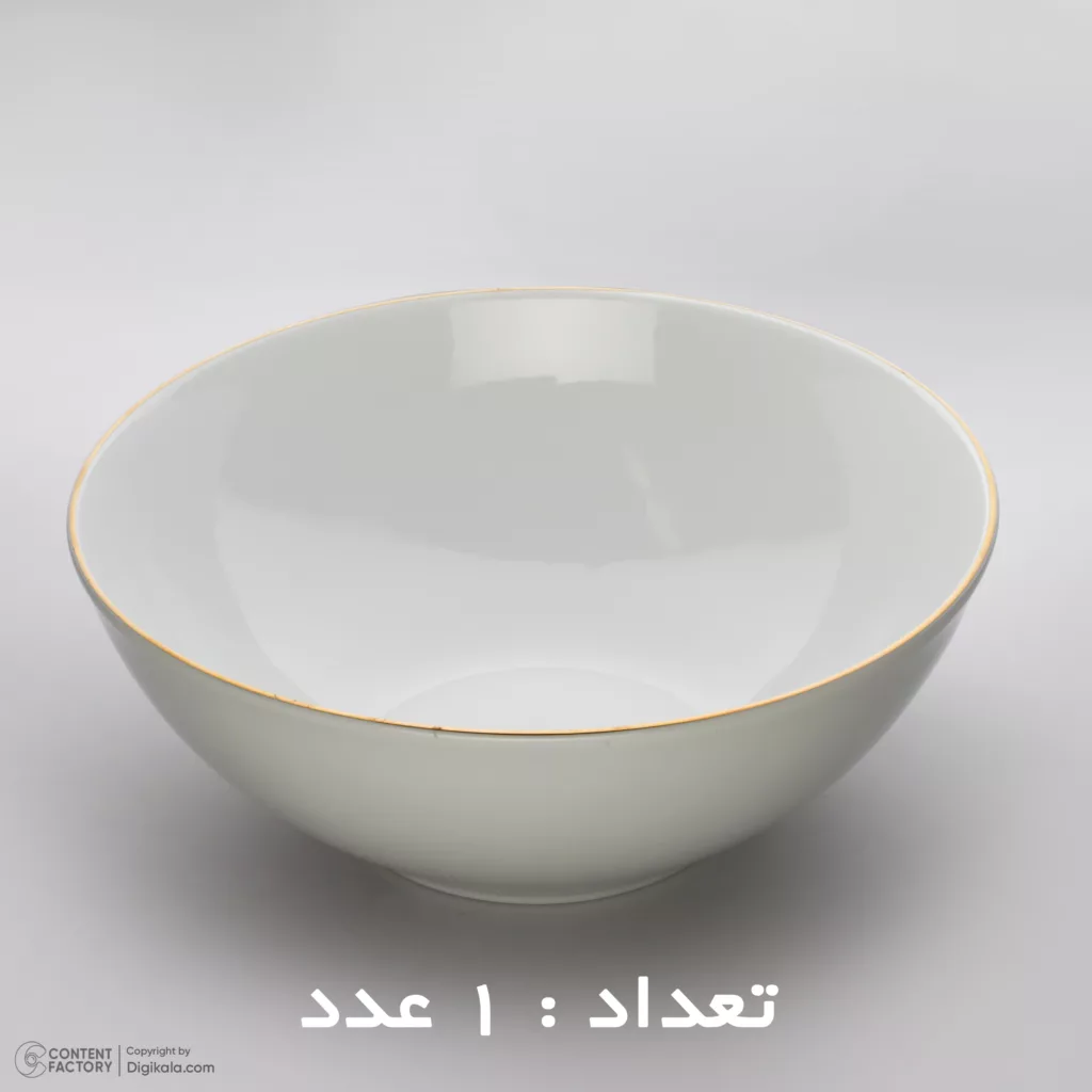 سرویس غذا خوری 30 پارچه شرکت صنایع چینی تقدیس مدل خط طلا کلاسیک