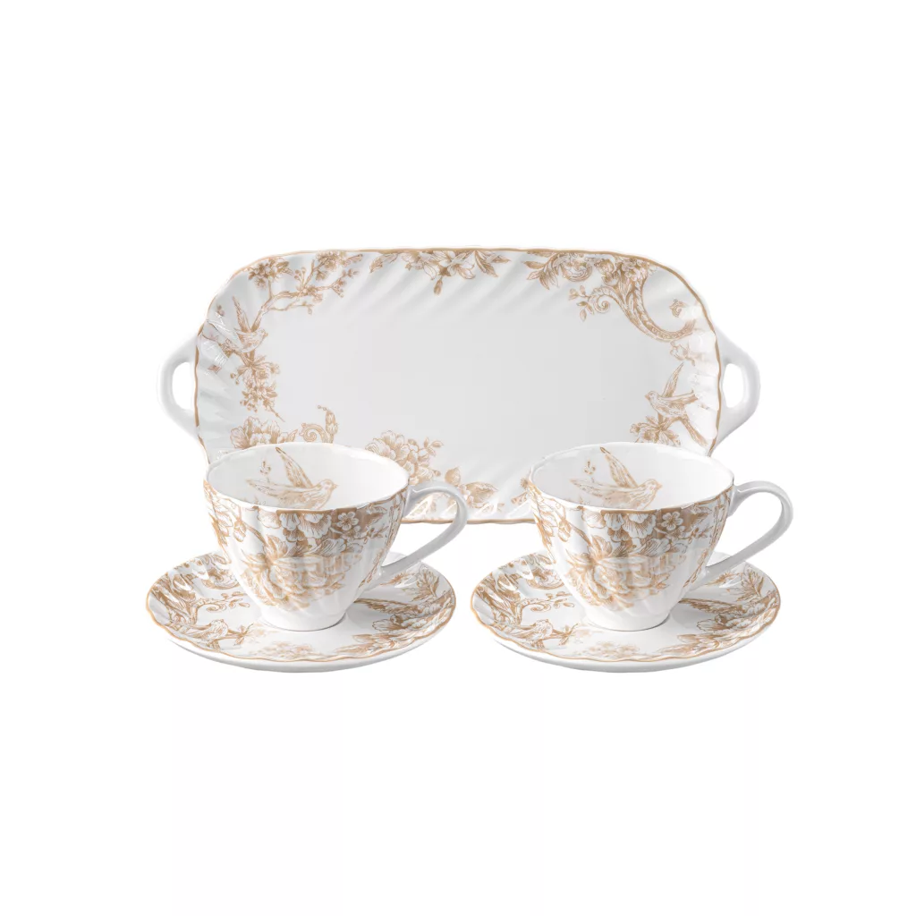 سرویس صبحانه‌خوری 5 پارچه 2 نفره گلد کیش مدل سارینا GK701154-6