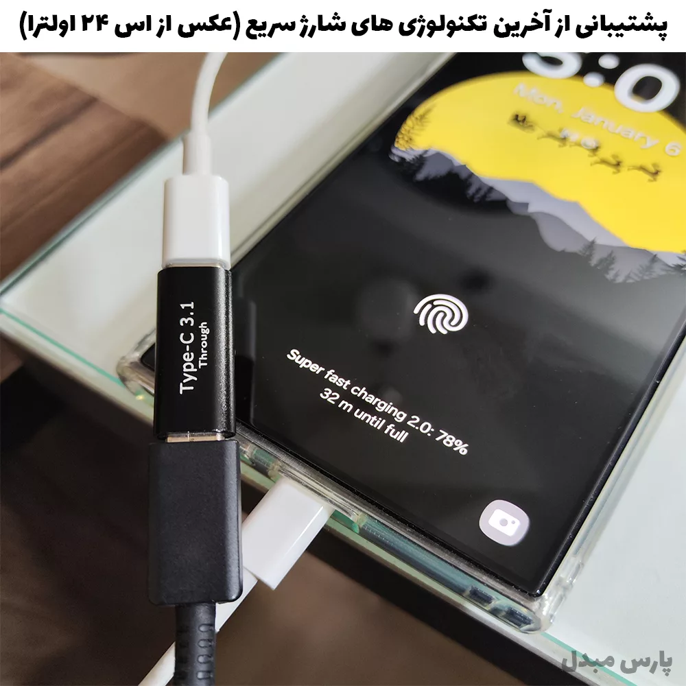 مبدل usb-c مدل Through
