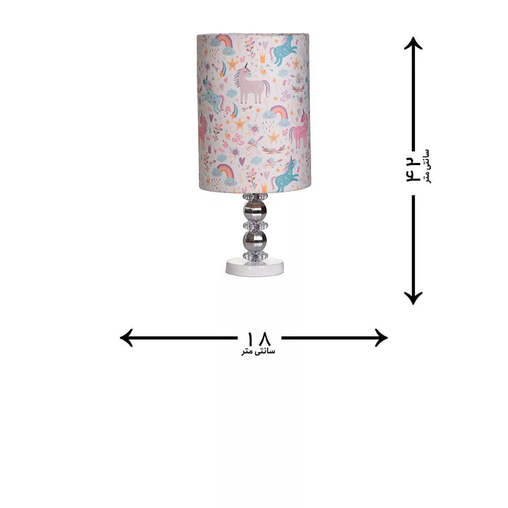 آباژور رومیزی کودک مدل تک شاخ