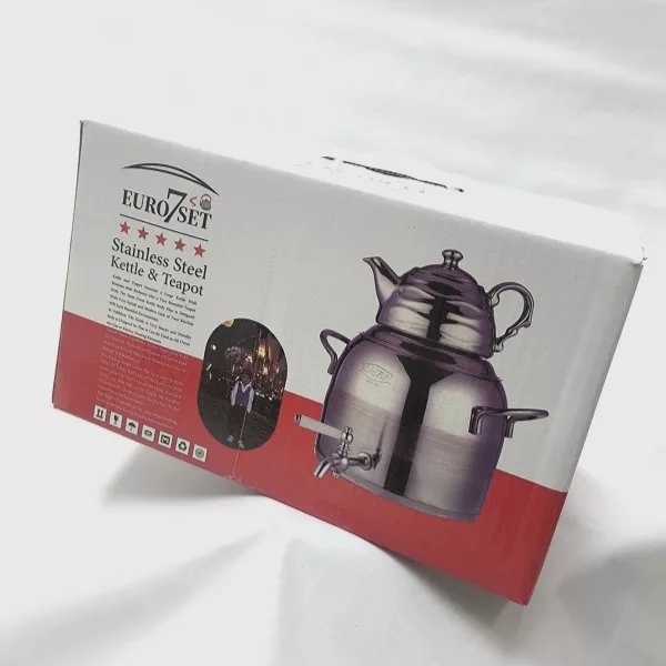 ست کتری و قوری یوروست کد 2030 گنجایش کتری 6 لیتر گنجایش قوری 1 لیتر