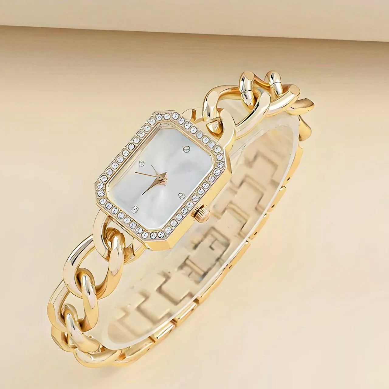 ساعت مچی عقربه ای زنانه مدل دورنگین015