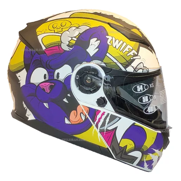 کلاه کاسکت راپیدو مدل فک متحرک عینک دار کد ZIF_01