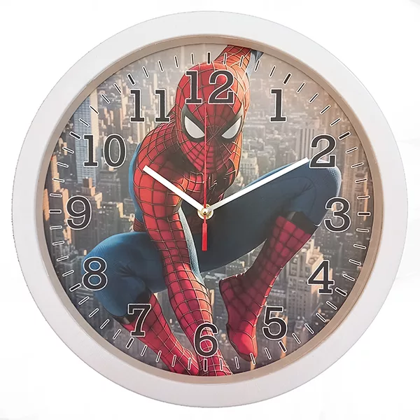 ساعت دیواری کوارتز مدل مرد عنکبوتی کد 4040817s