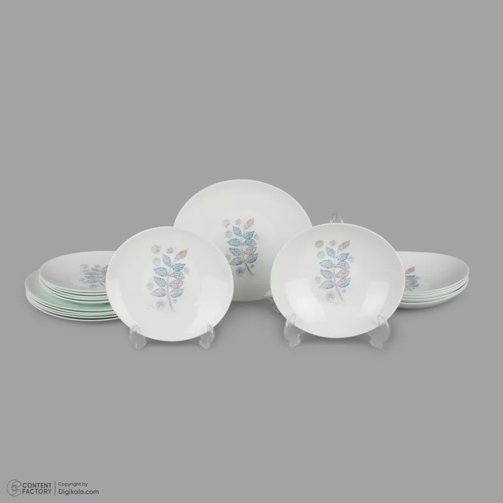 سرویس غذاخوری 18 پارچه 6 نفر شانی مدل  صدفی