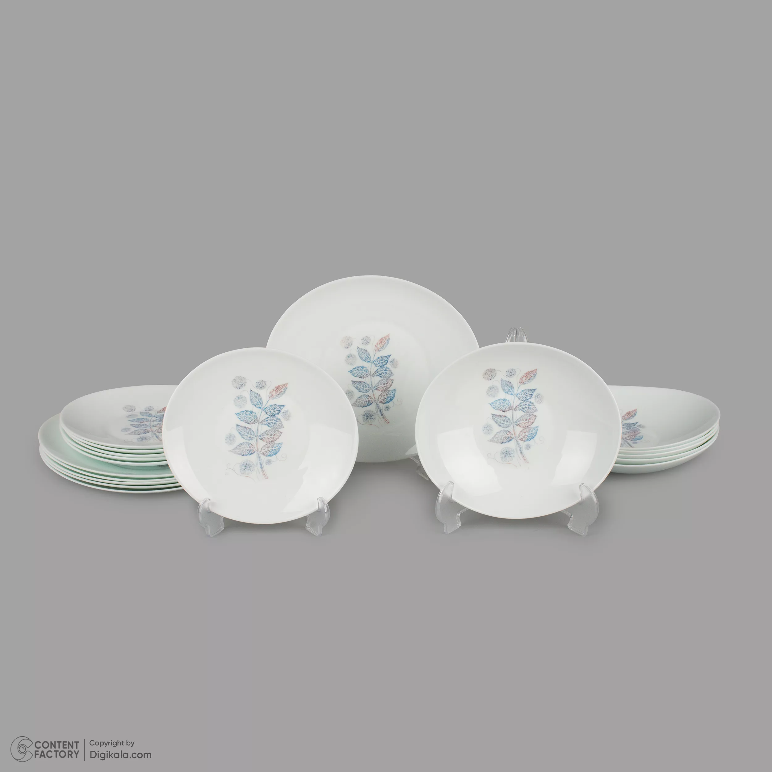 سرویس غذاخوری 18 پارچه 6 نفر شانی مدل  صدفی