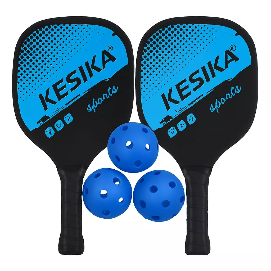 راکت پدل کسیکا مدل 015 بسته دو عددی به همراه سه عدد توپ