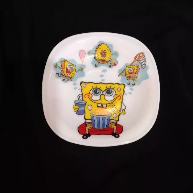 سرویس غذاخوری 5 پارچه کودک پارس اپال طرح باب اسفنجی کد 752