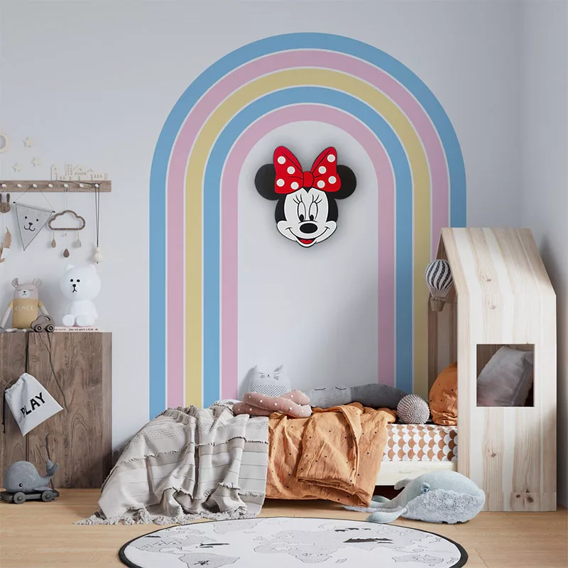 چراغ خواب اتاق کودک سان لیزر طرح مینی موس مدل ریموت دار