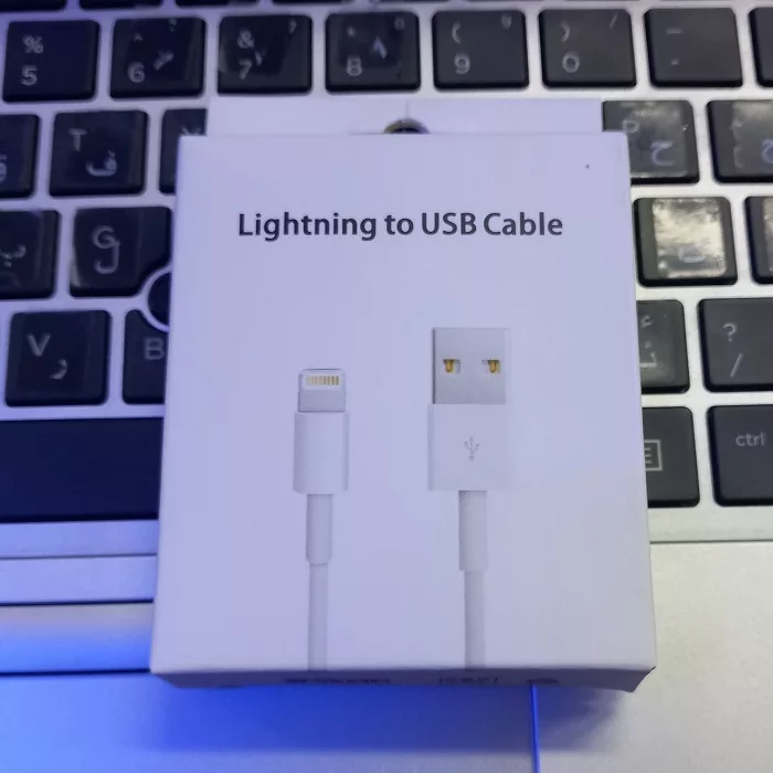 کابل تبدیل USB به لایتنینگ مدل جعبه ای 2025 I طول یک متر