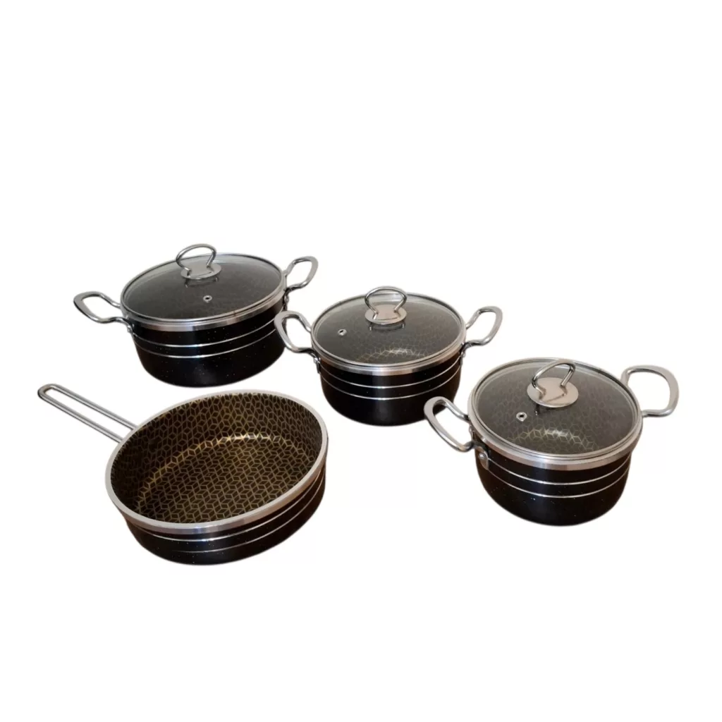 سرویس قابلمه و تابه گرانیتی 7 پارچه آوا فرجام مدل آریو